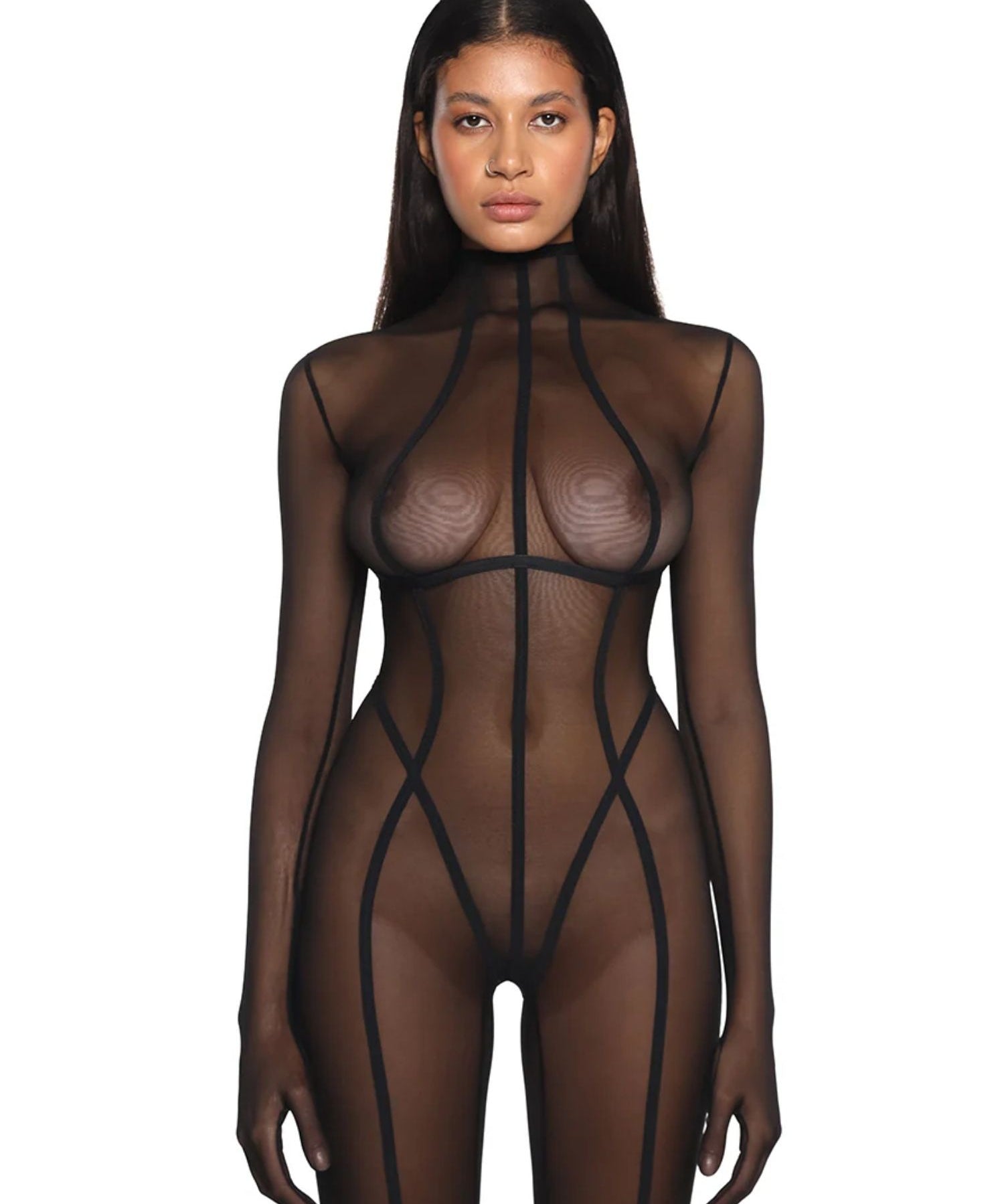 Anoeses Serena Bodysuit (Black) | Avec Amour Lingerie