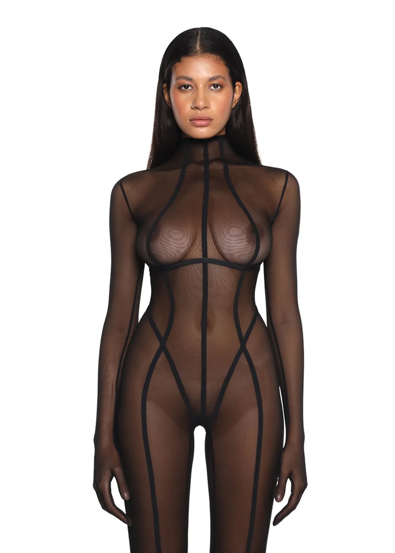 Anoeses Serena Bodysuit (Black) | Avec Amour Lingerie