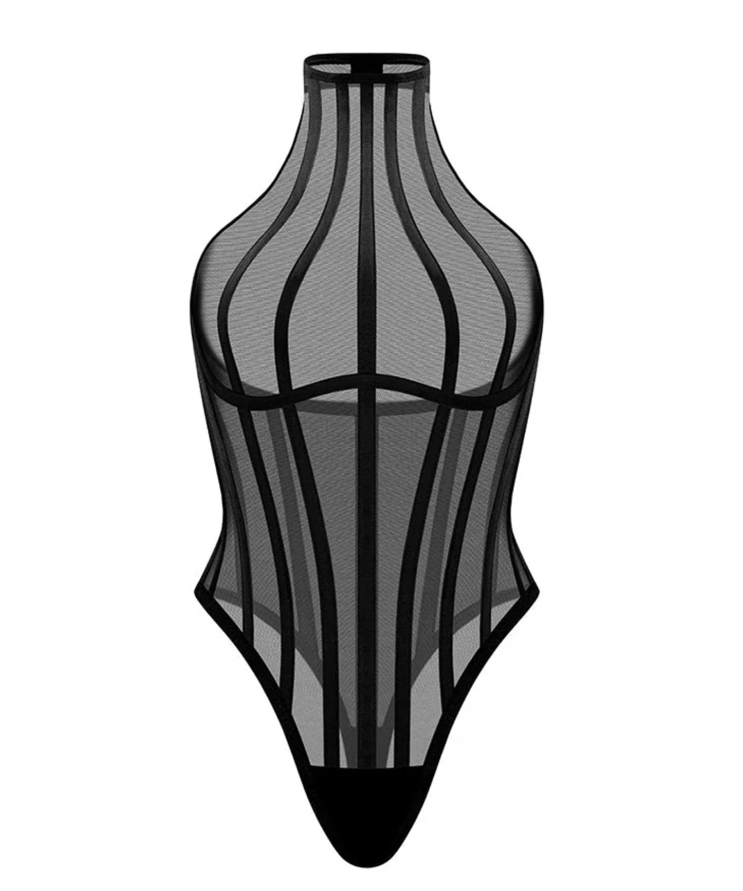 Anoeses Viv Bodysuit (Black) | Avec Amour Lingerie
