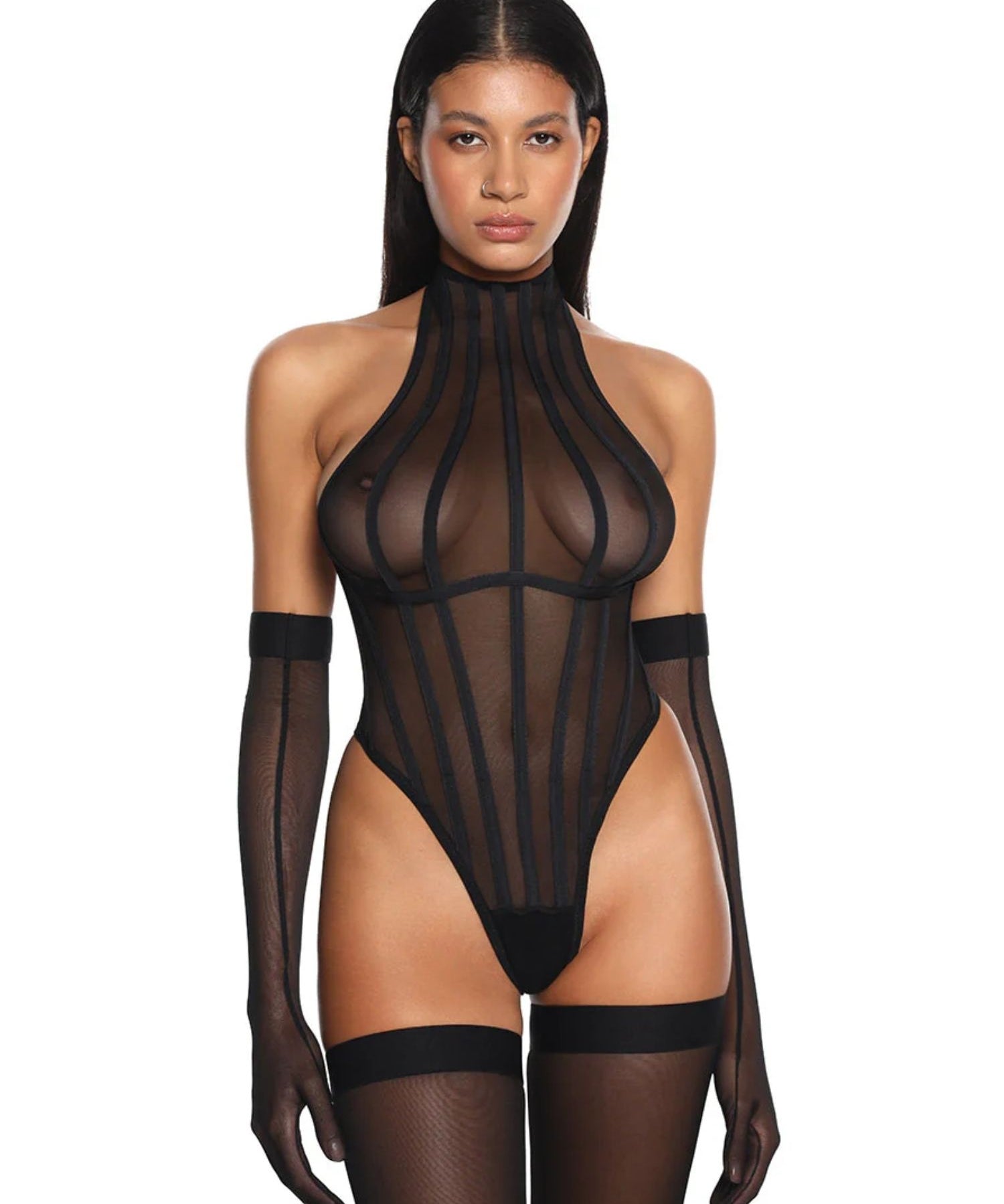 Anoeses Viv Bodysuit (Black) | Avec Amour Lingerie