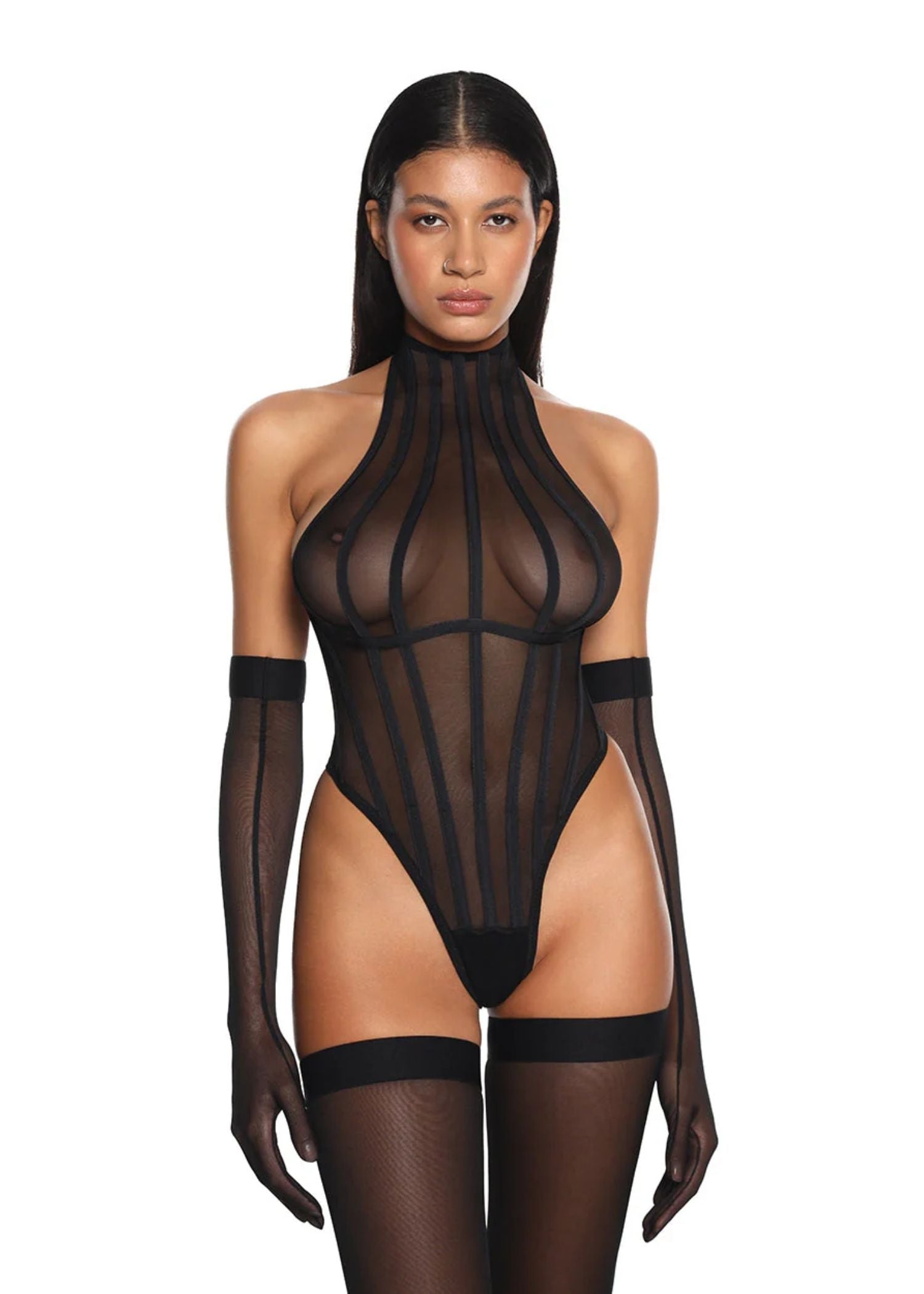 Anoeses Viv Bodysuit (Black) | Avec Amour Lingerie