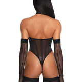 Anoeses Viv Bodysuit (Black) | Avec Amour Lingerie