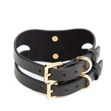 AVAM MOLTEN Leather Collar with Leash (Black) | Avec Amour Lingerie