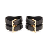 AVAM MOLTEN Leather Wrist Cuff (Black) | Avec Amour Lingerie