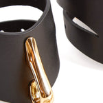AVAM MOLTEN Leather Wrist Cuff (Black) | Avec Amour Lingerie
