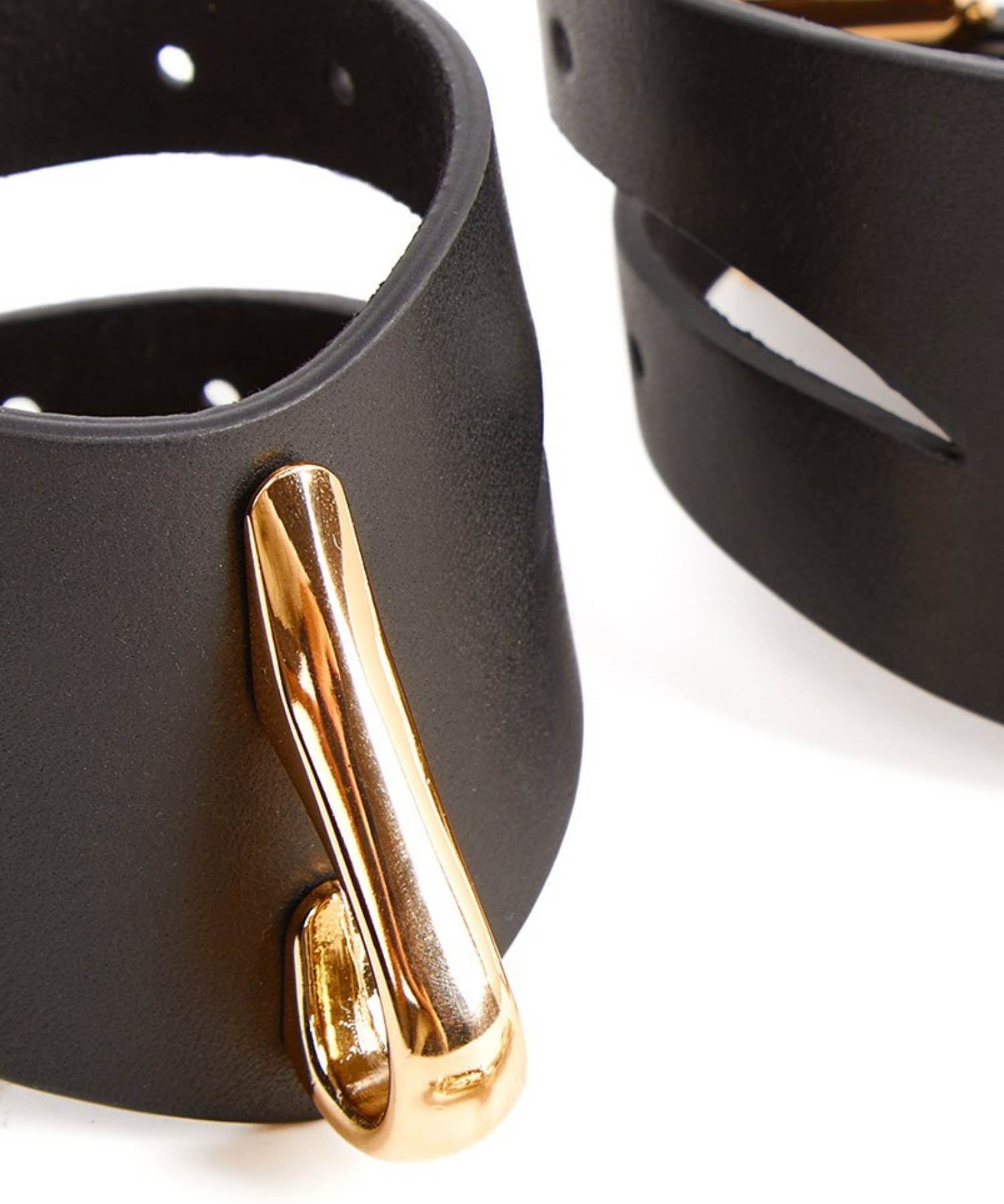 AVAM MOLTEN Leather Wrist Cuff (Black) | Avec Amour Lingerie