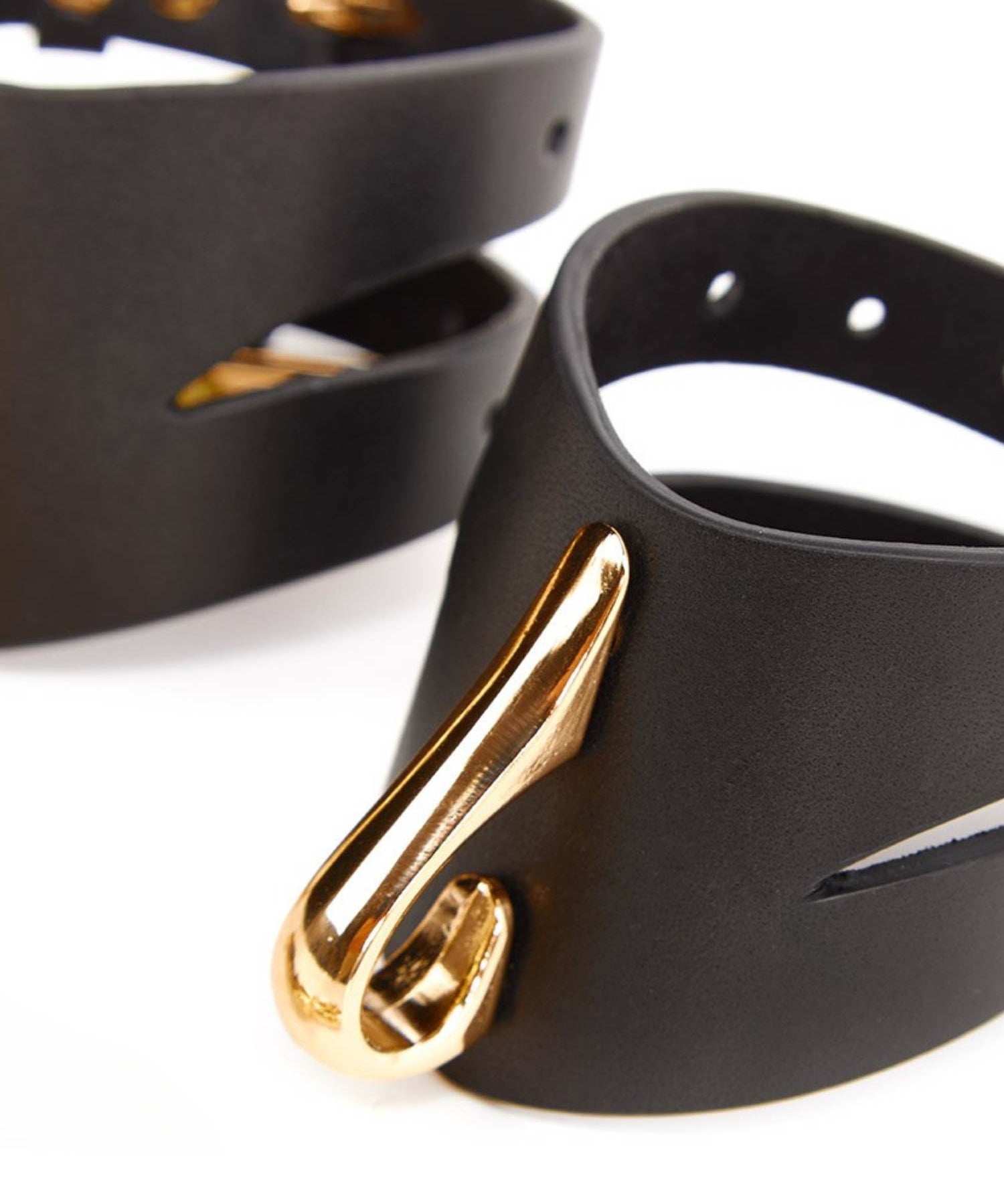 AVAM MOLTEN Leather Wrist Cuff (Black) | Avec Amour Lingerie