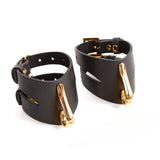 AVAM MOLTEN Leather Wrist Cuff (Black) | Avec Amour Lingerie