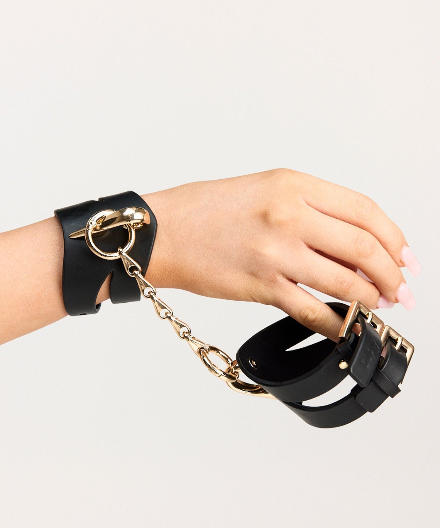 AVAM MOLTEN Leather Wrist Cuff (Black) | Avec Amour Lingerie