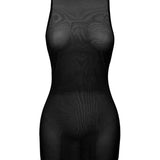 AVAM SHEER Backless Dress (Black) | Avec Amour Lingerie
