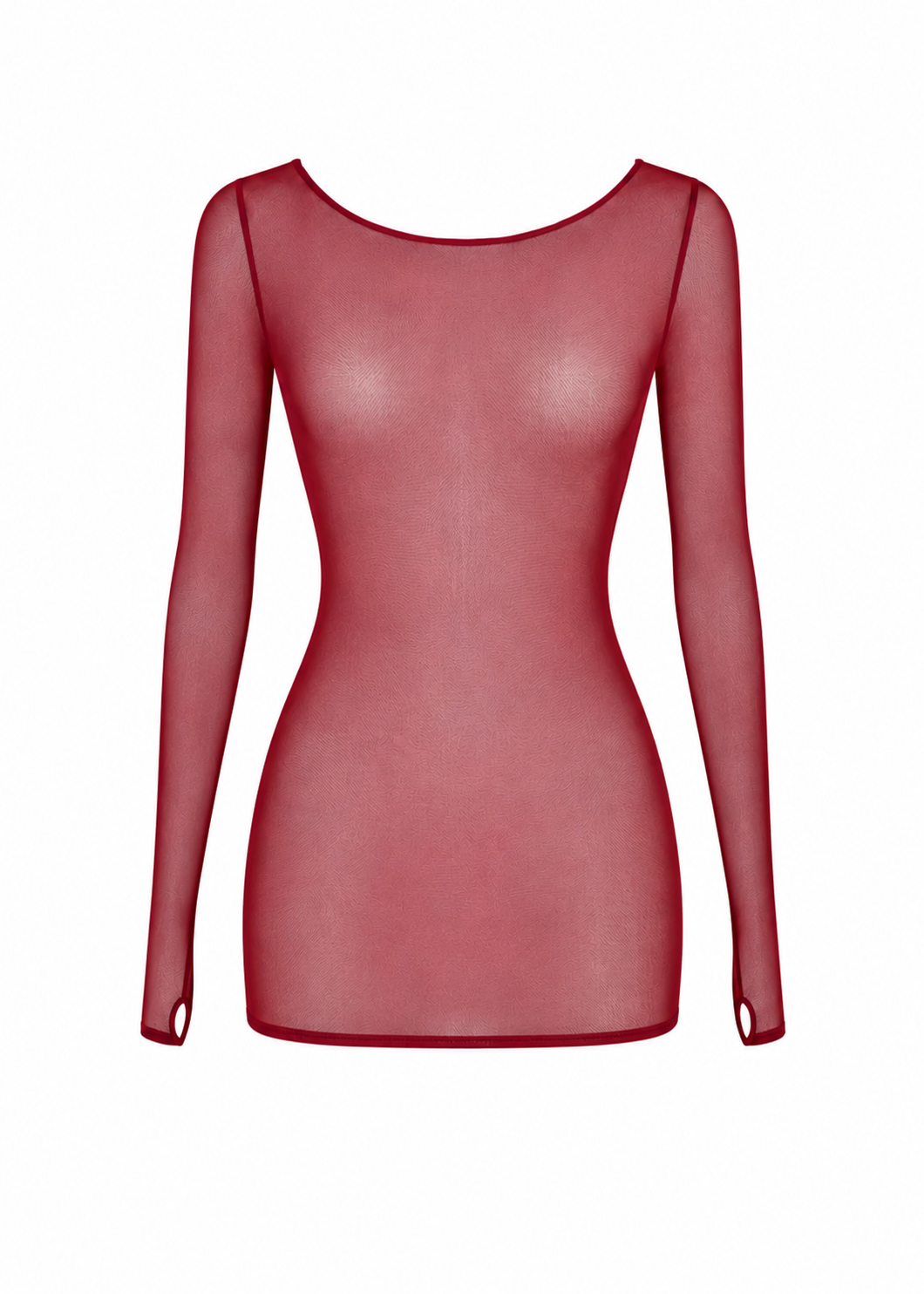 AVAM SHEER Mini Dress (Red) | Avec Amour Lingerie