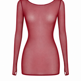 AVAM SHEER Mini Dress (Red) | Avec Amour Lingerie