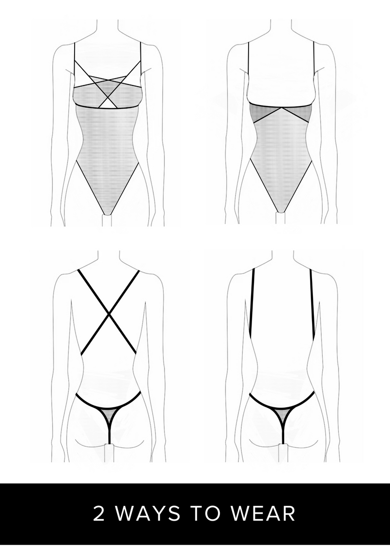 AVAM Sheer Multi Thong Body Black Avec Amour Lingerie avam-sheer-multi-thong-body-black-avec-amour-lingerie