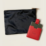 AVAM Silk Makeup Pouch & Pocket Mirror (Red) | Avec Amour Lingerie