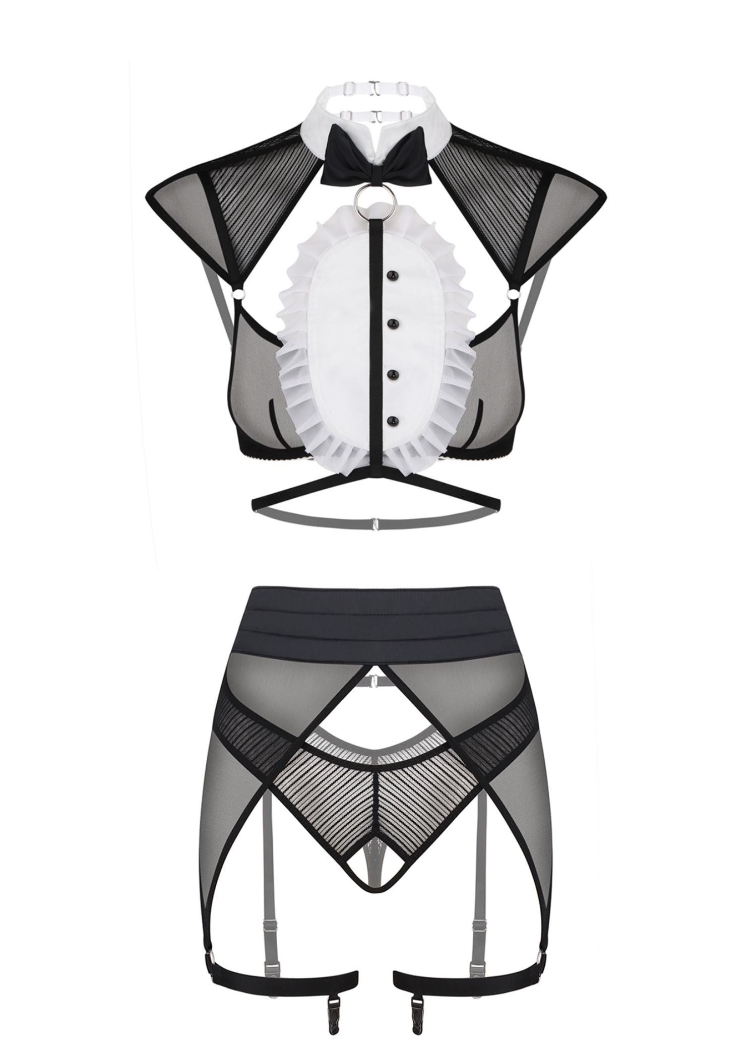 Baed Stories Gentlewoman Set (Black) | Avec Amour Lingerie