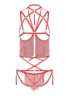 Baed Stories Night Of Enticements Set (Red) | Avec Amour Lingerie