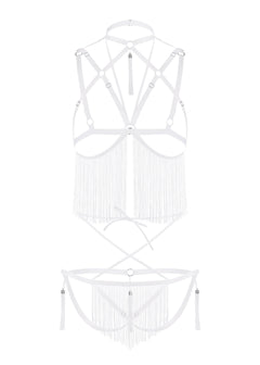 Baed Stories Night Of Enticements Set (White) | Avec Amour Lingerie