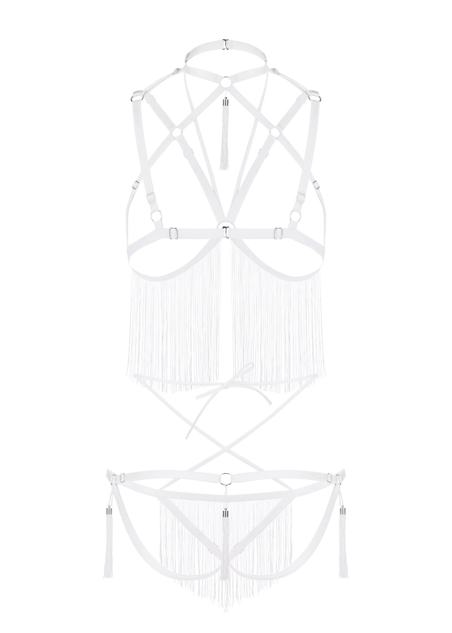 Baed Stories Night Of Enticements Set (White) | Avec Amour Lingerie