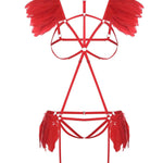 Baed Stories Night of Revelations Bra & Thong Set (Red) | Avec Amour Lingerie