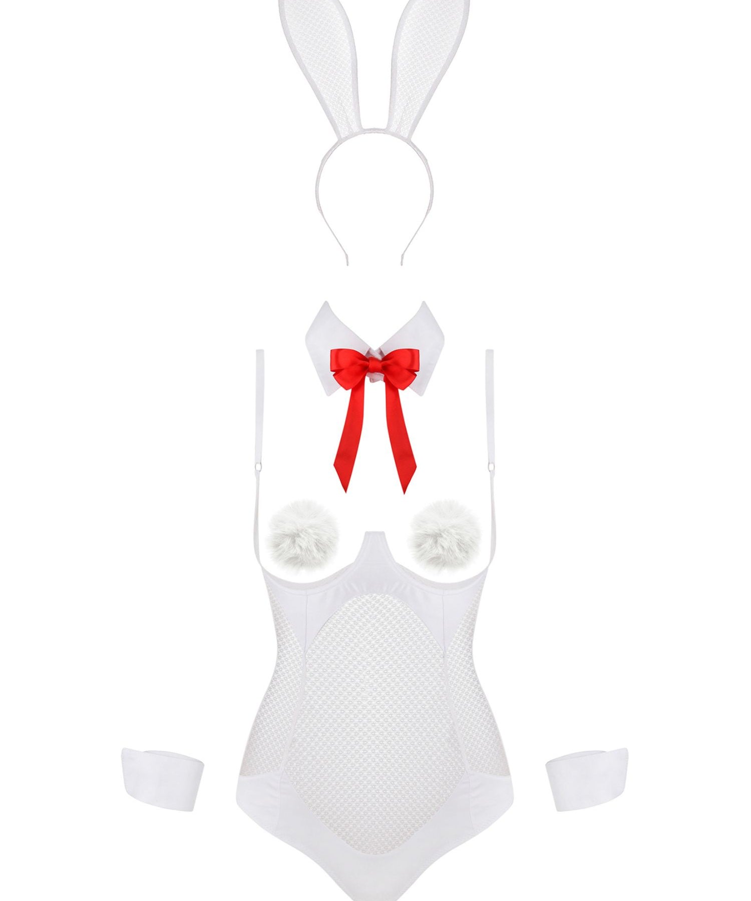 Baed Stories Sexy Bunny Set (White) | Avec Amour Lingerie