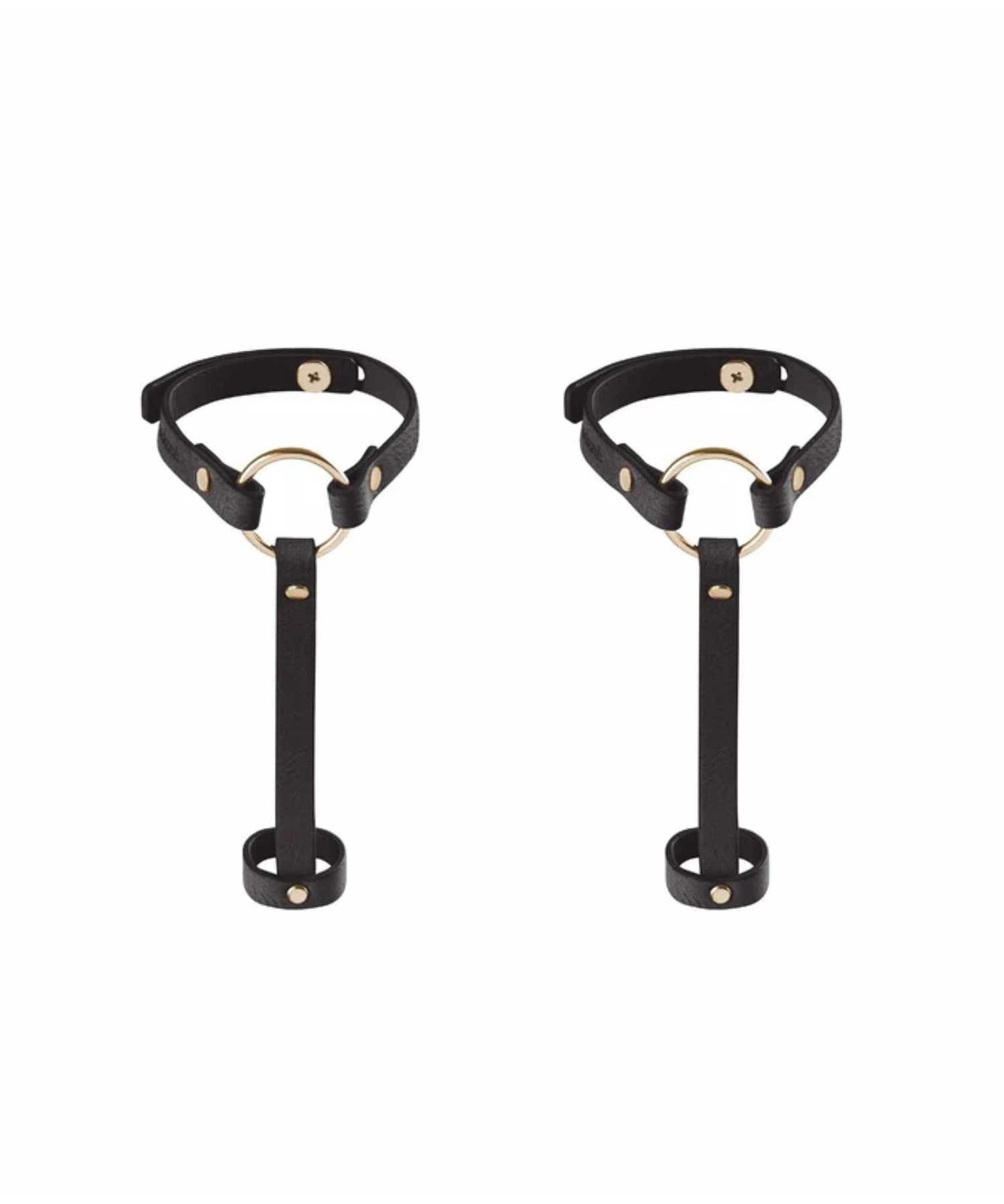 Bijoux Indiscrets - MAZE Wide Belt and Restraints (Black) | Avec Amour Lingerie