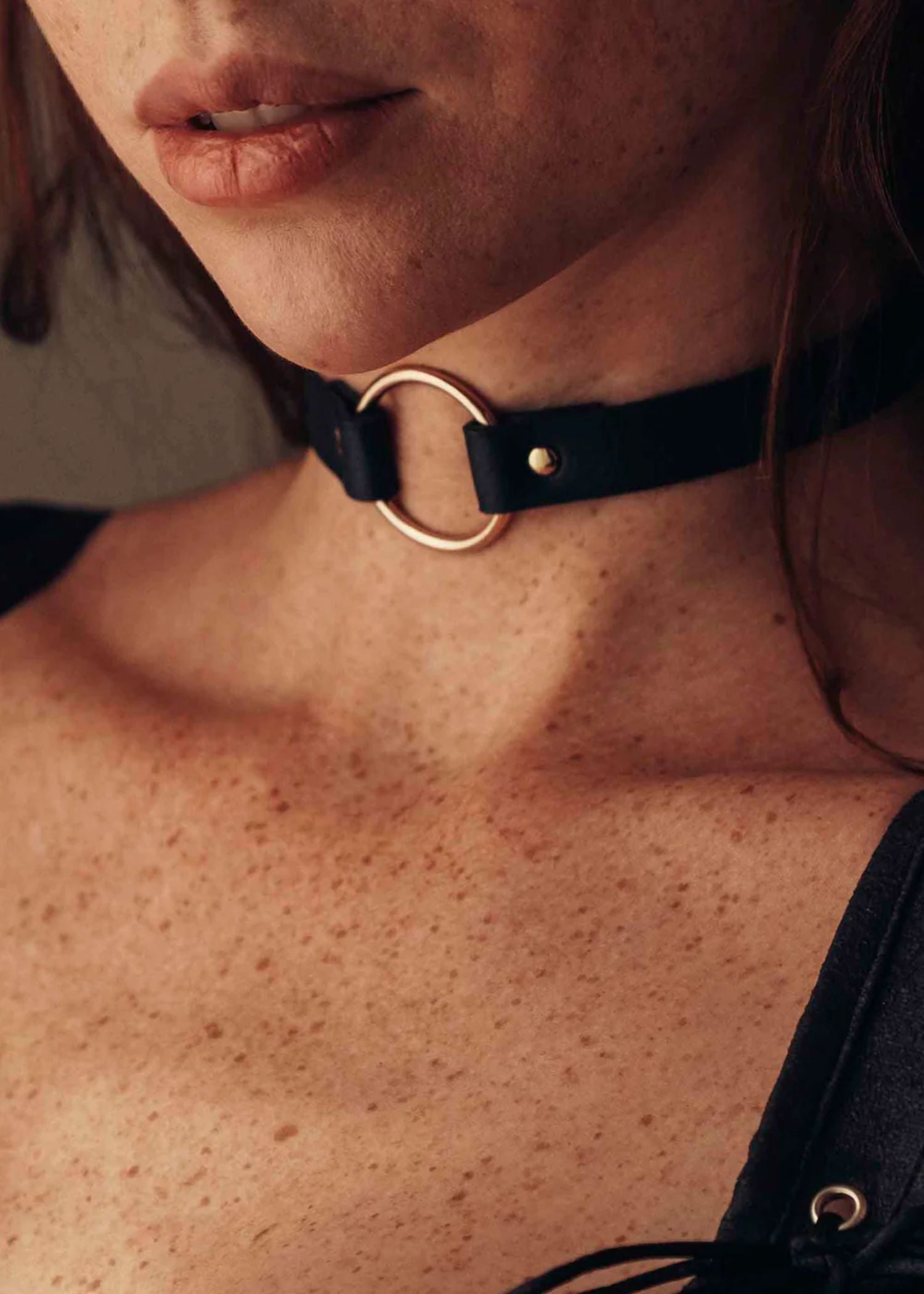 Bijoux Indiscrets MAZE Single Choker (Black) | Avec Amour Lingerie