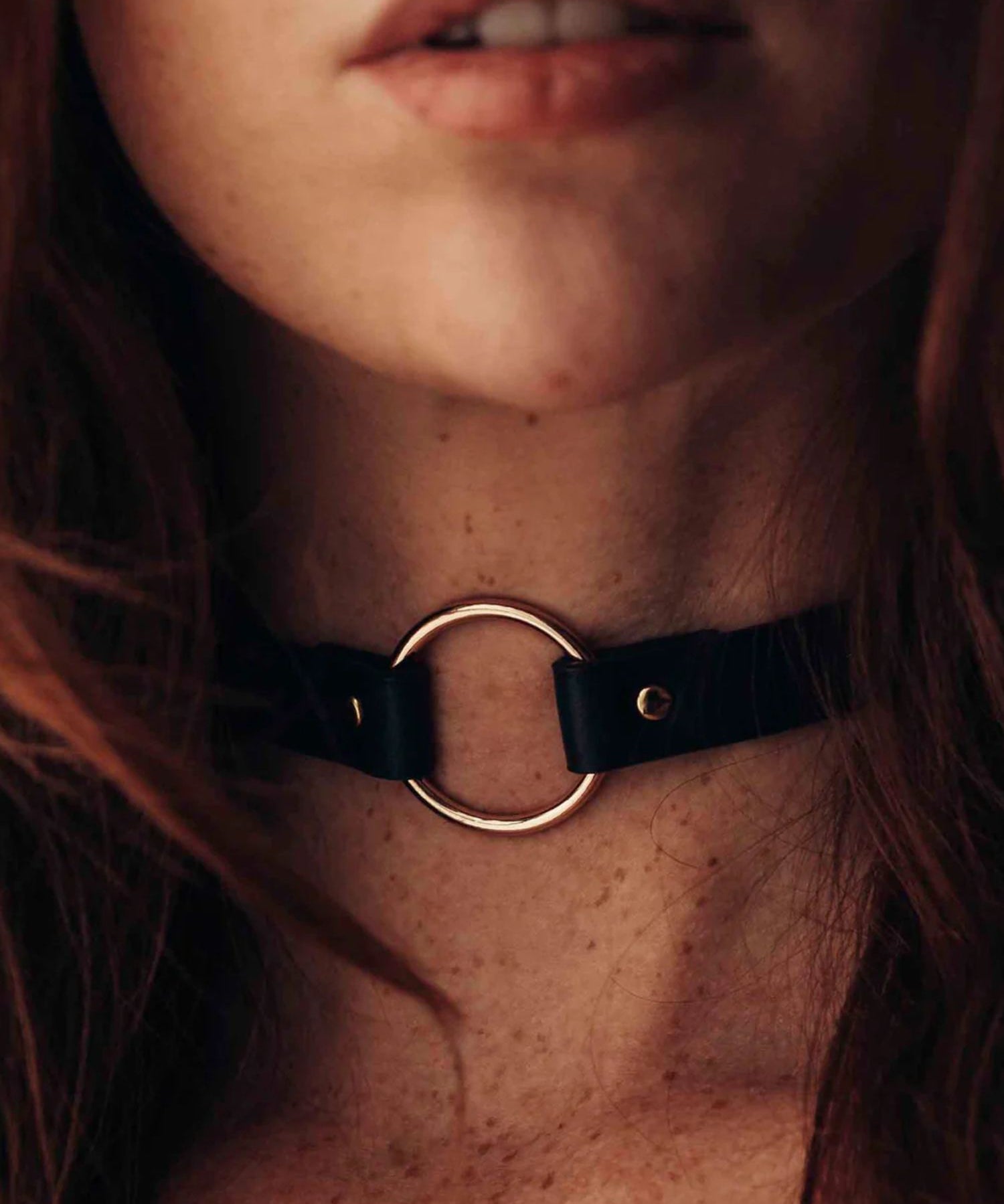 Bijoux Indiscrets MAZE Single Choker (Black) | Avec Amour Lingerie