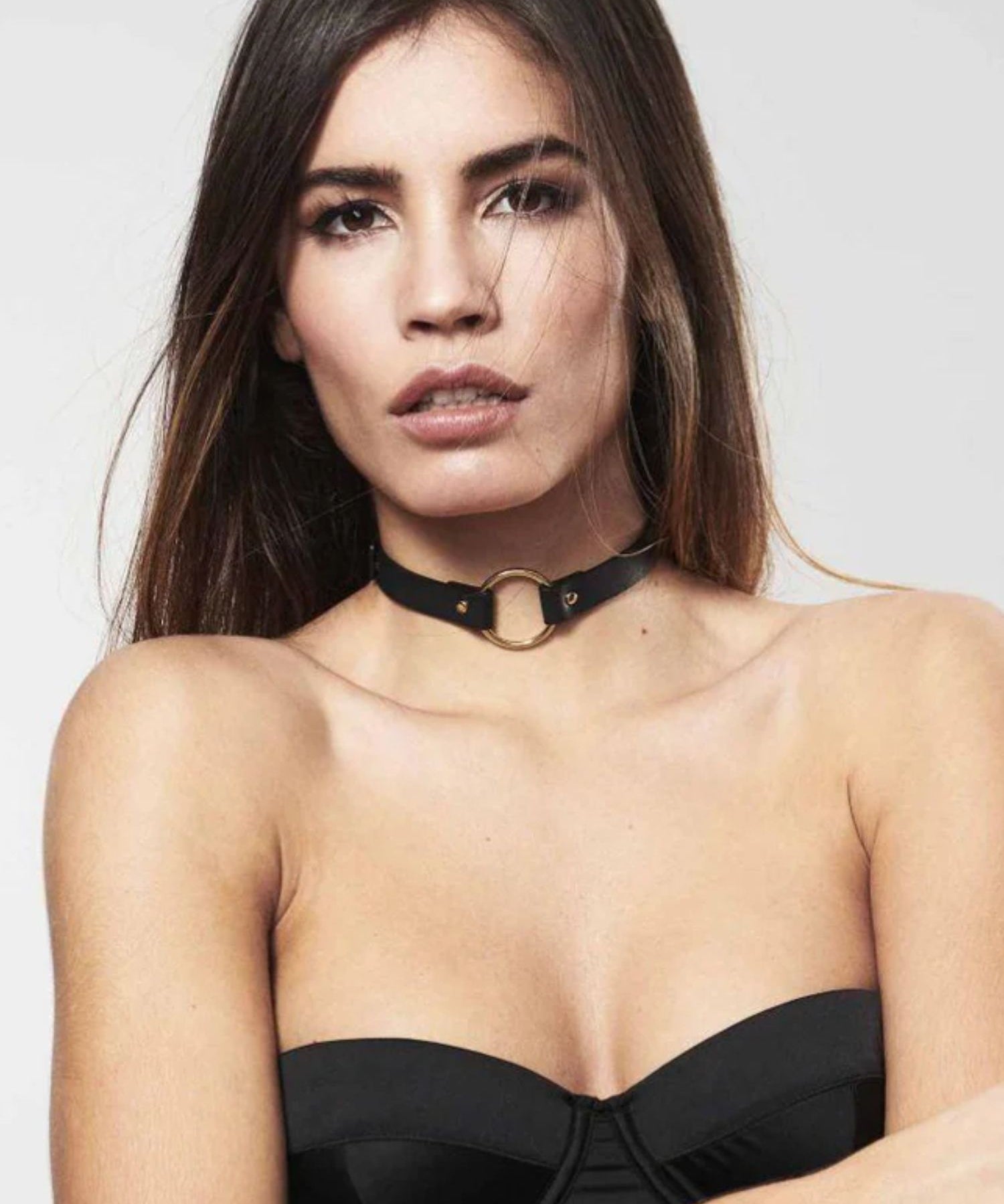 Bijoux Indiscrets MAZE Single Choker (Black) | Avec Amour Lingerie