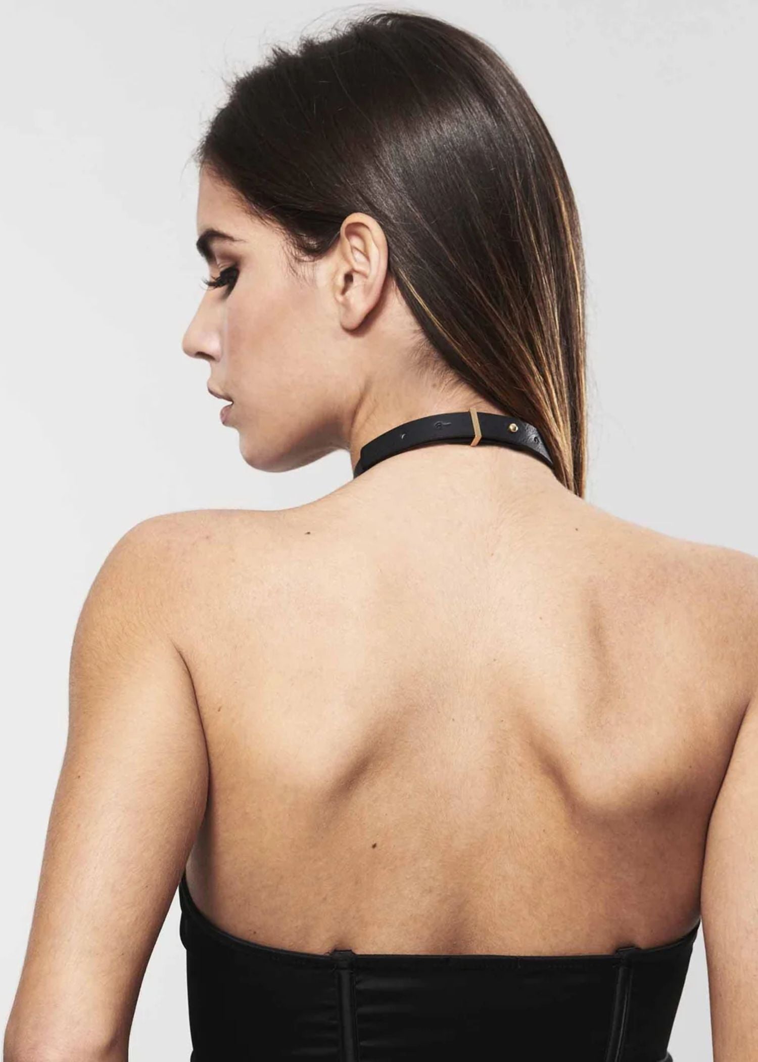 Bijoux Indiscrets MAZE Single Choker (Black) | Avec Amour Lingerie