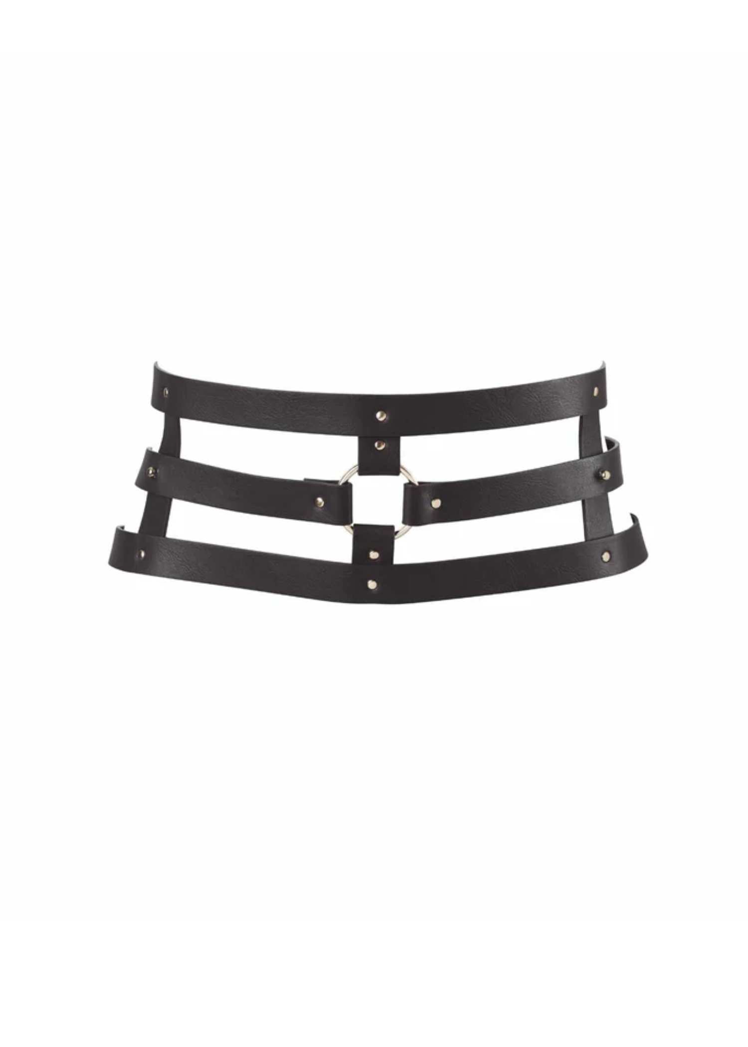 Bijoux Indiscrets MAZE Wide Belt Restraint (Black) | Avec Amour Lingerie