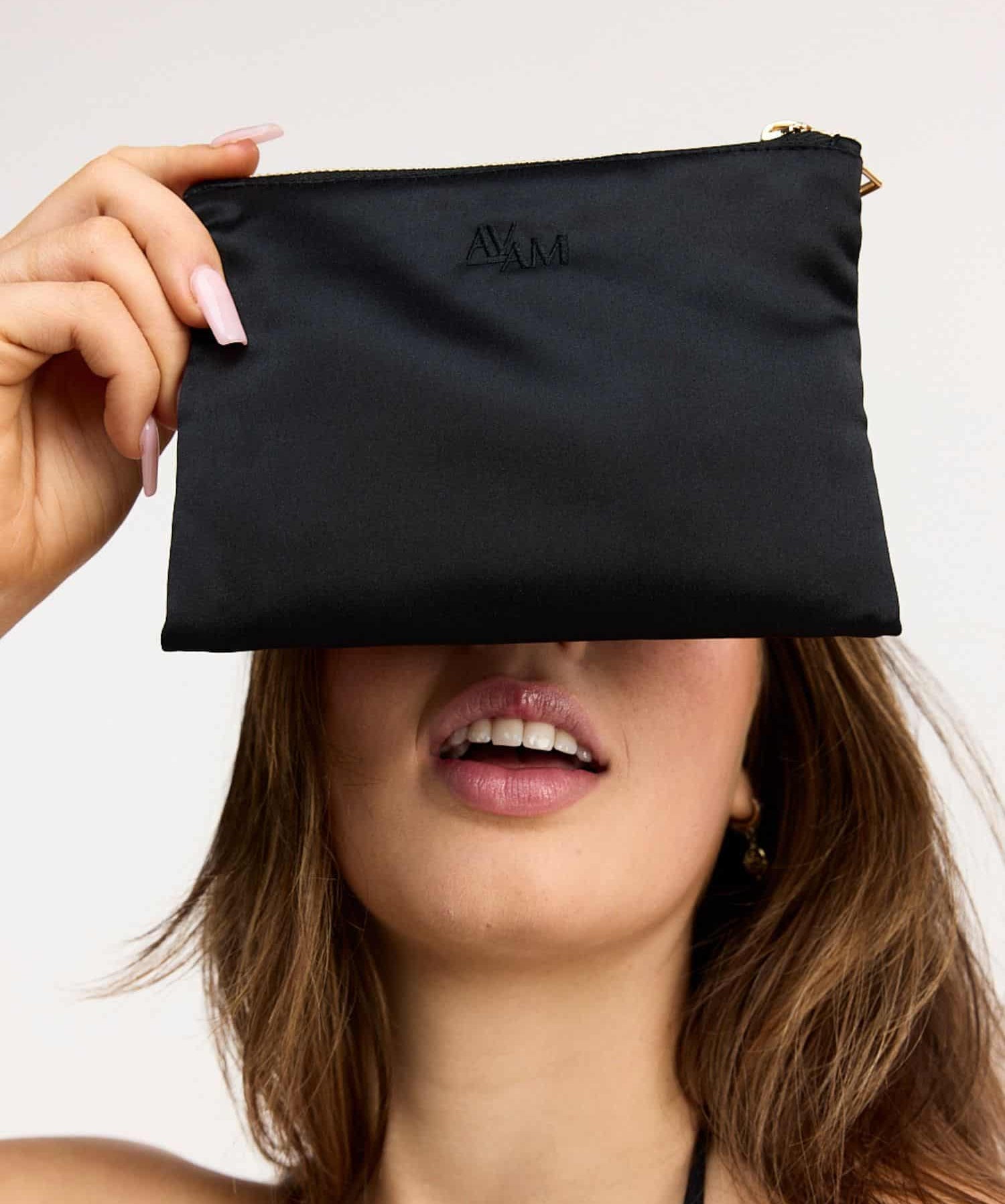 BIND ME Bondage Gift Set (Small) | AVAM Molten Handcuffs, Silk Makeup Pouch
