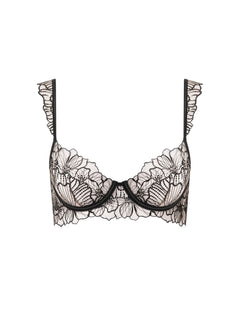 Bluebella Amarosa Wired Bra (Black/Sheer) | Avec Amour Luxury Lingerie