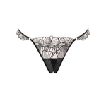 Bluebella Amarosa Open Panty (Black/Sheer) | Avec Amour Luxury Lingerie