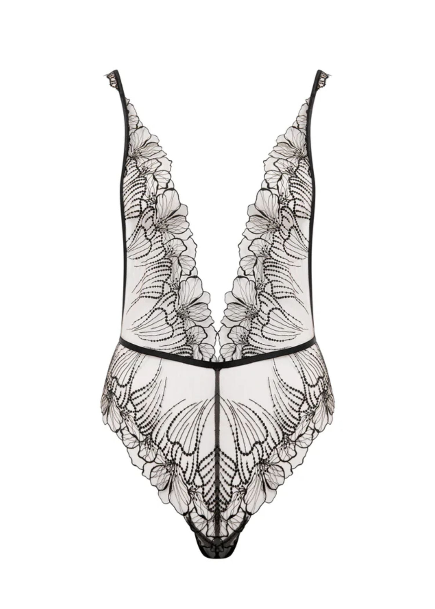 Bluebella Amasora Soft Body (Black/Sheer) | Avec Amour Luxury Lingerie