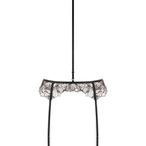 Bluebella Amasora Suspender Harness (Black/Sheer) | Avec Amour Luxury Lingerie
