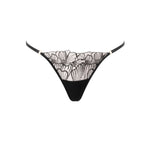 Bluebella Amasora Thong (Black/Sheer) | Avec Amour Luxury Lingerie
