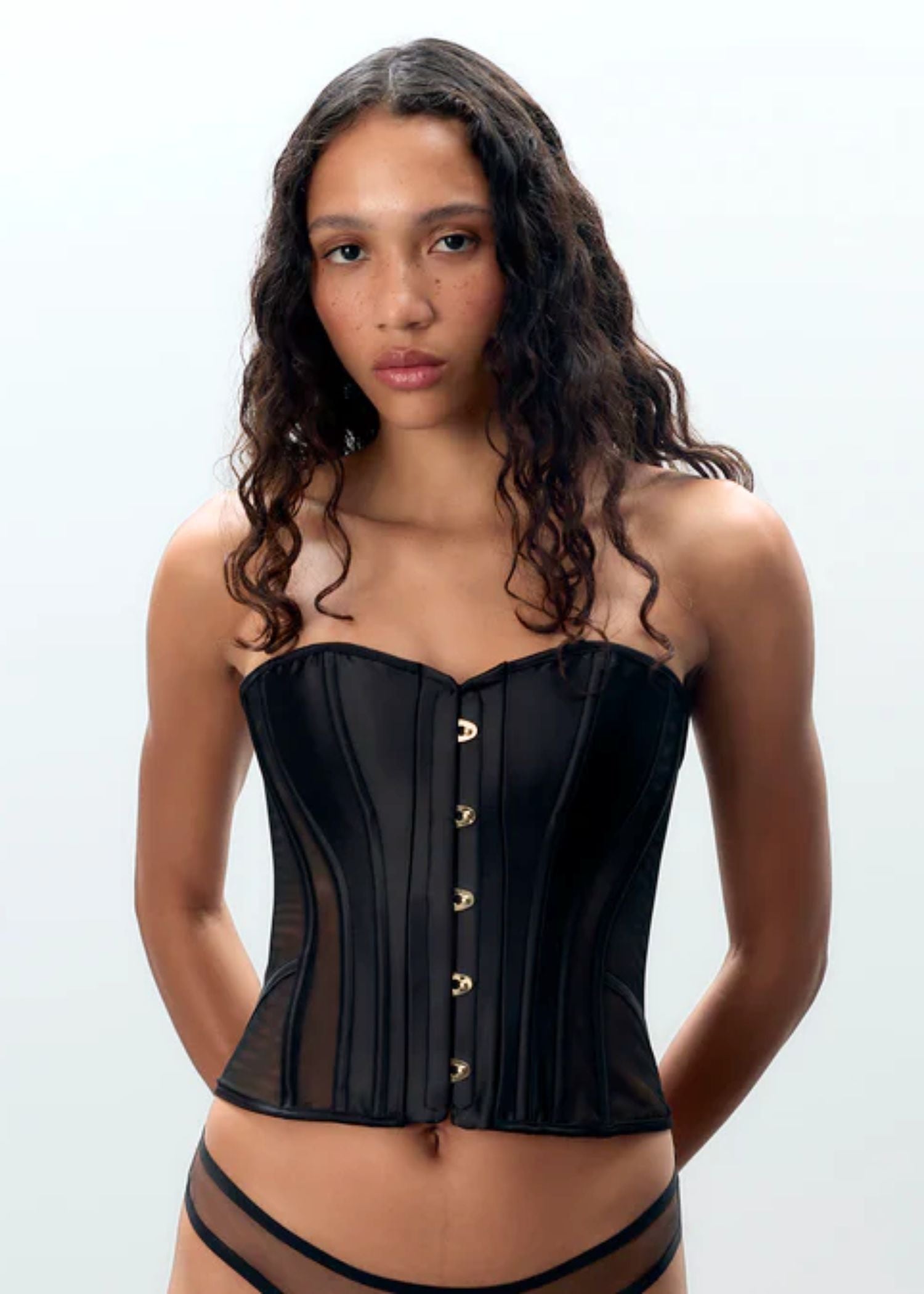 Bluebella Ana Corset (Black) | Avec Amour Lingerie