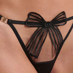 Bluebella Annabel Open-Back Panty (Black) | Avec Amour Lingerie