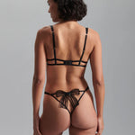 Bluebella Annabel Open-Back Panty (Black) | Avec Amour Lingerie