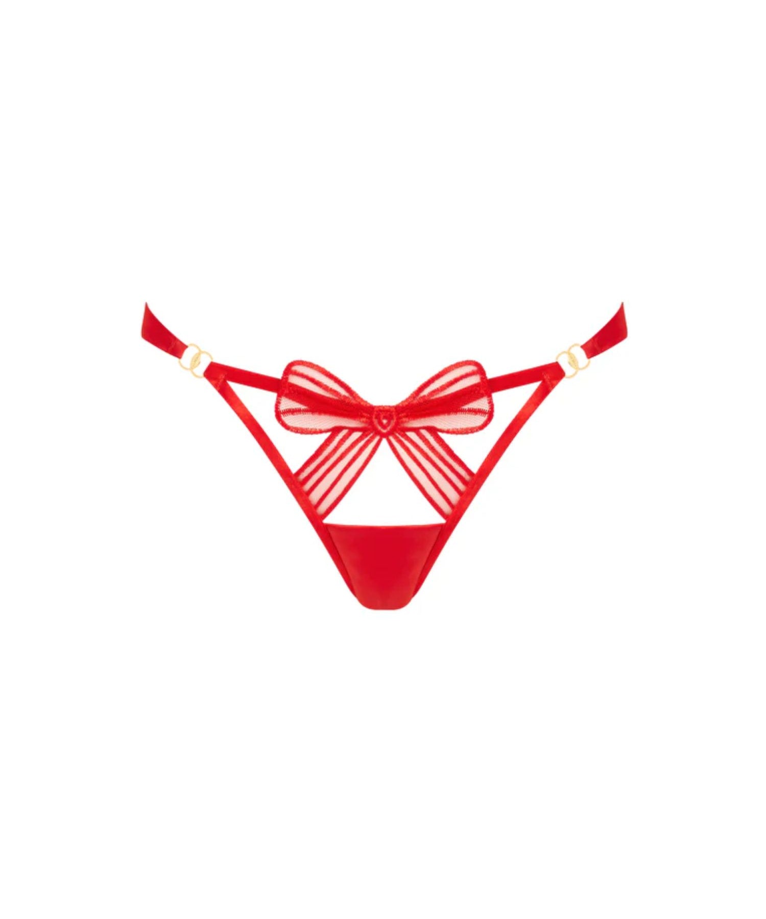 Bluebella Annabel Open Back Panty (Red) | Avec Amour Lingerie