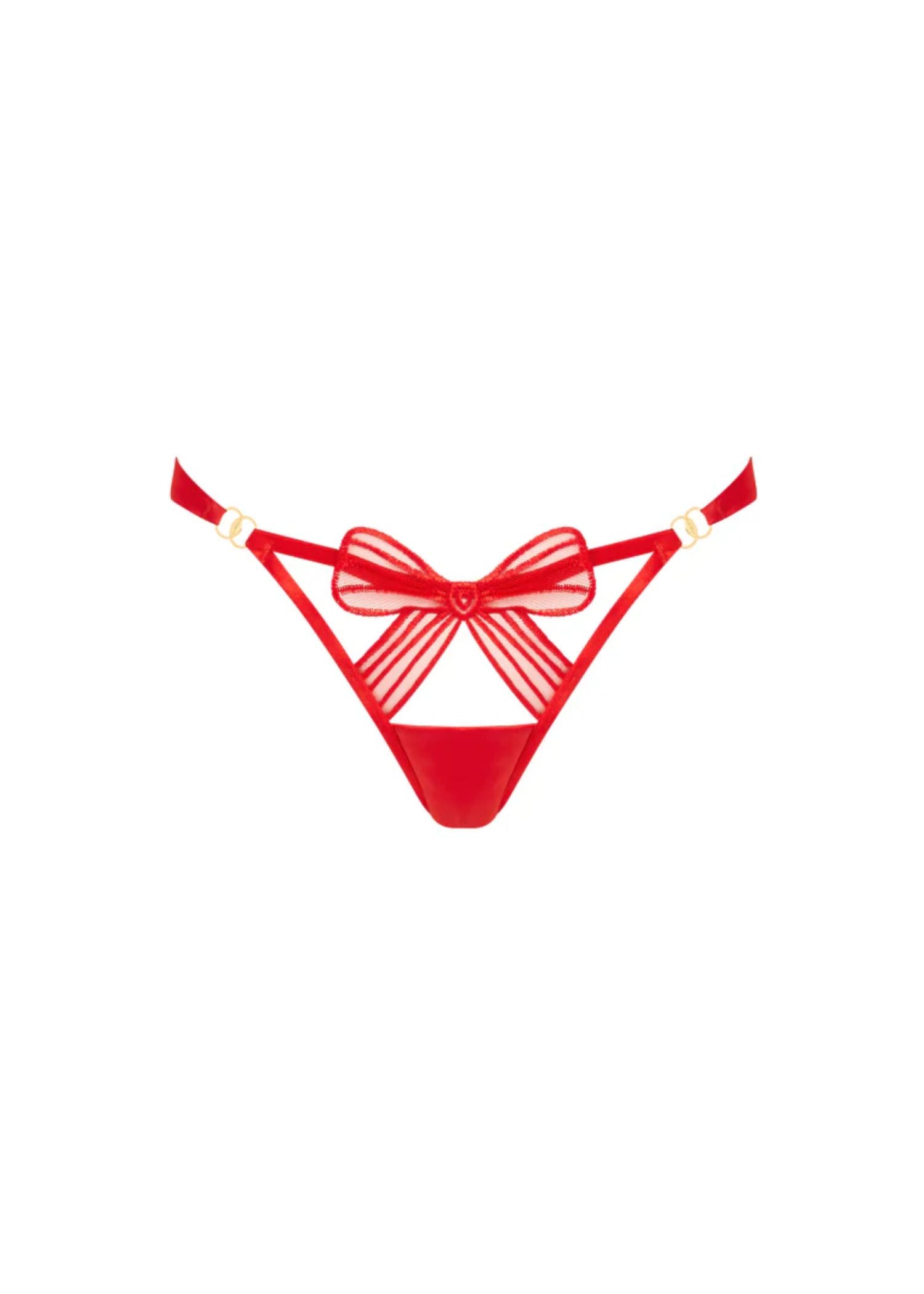 Bluebella Annabel Open Back Panty (Red) | Avec Amour Lingerie