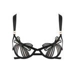 Bluebella Annabel Wired Open Bra (Black) | Avec Amour Lingerie