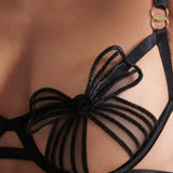 Bluebella Annabel Wired Open Bra (Black) | Avec Amour Lingerie