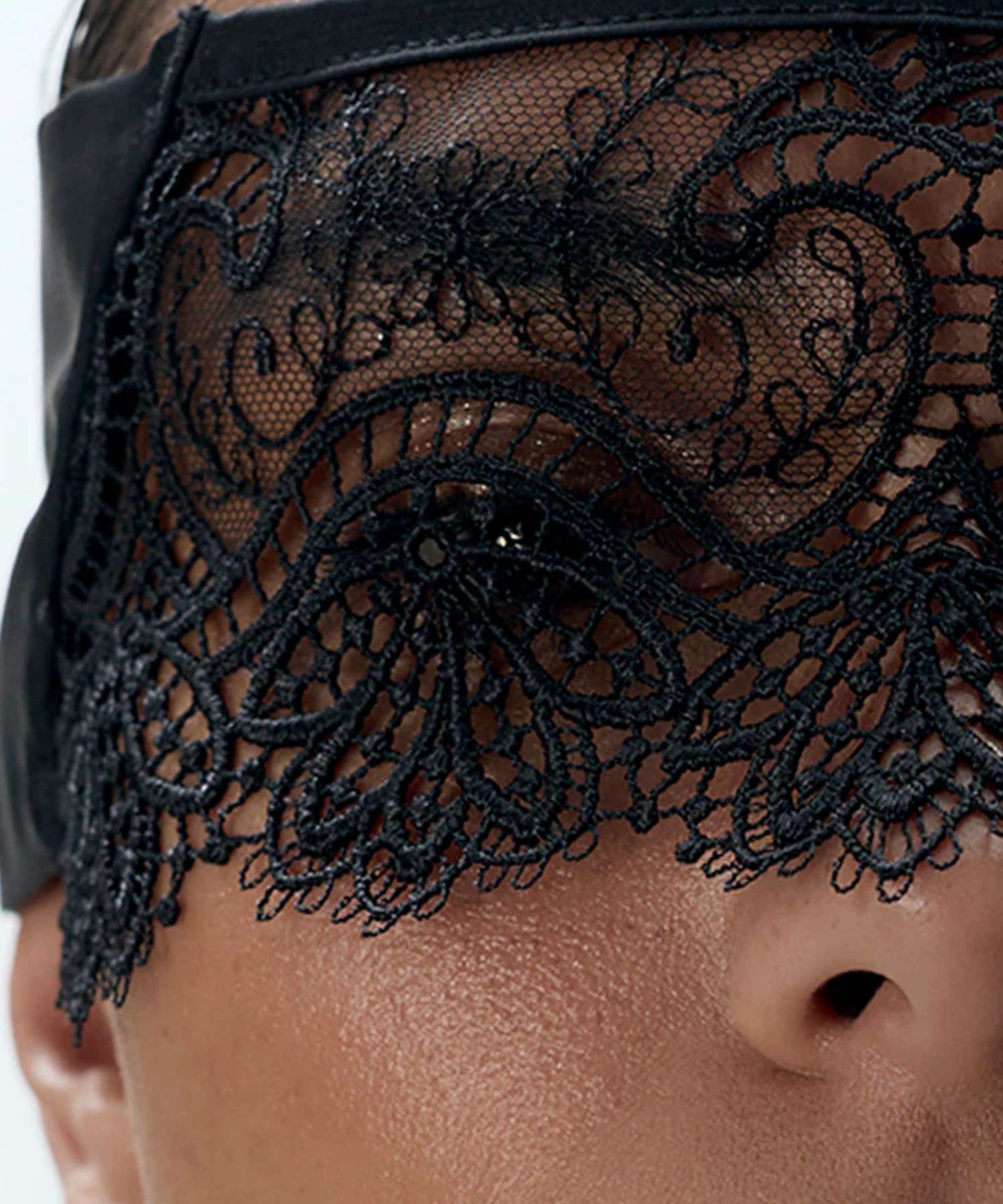 Bluebella Arella Lace Eyemask (Black) | Avec Amour Lingerie