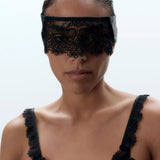 Bluebella Arella Lace Eyemask (Black) | Avec Amour Lingerie