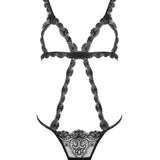 Bluebella Arella Open Cup Bodysuit (Black) | Avec Amour Lingerie