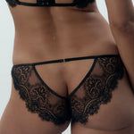Bluebella Arella Open Panty (Black) | Avec Amour Lingerie