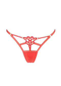 Bluebella Aria Thong (Cayenne Red) | Avec Amour Sexy Lingerie