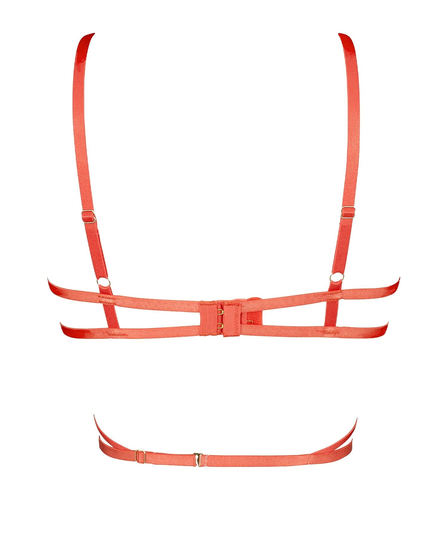 Bluebella Aria Cupless Bra (Cayenne Red) | Avec Amour Sexy Lingerie