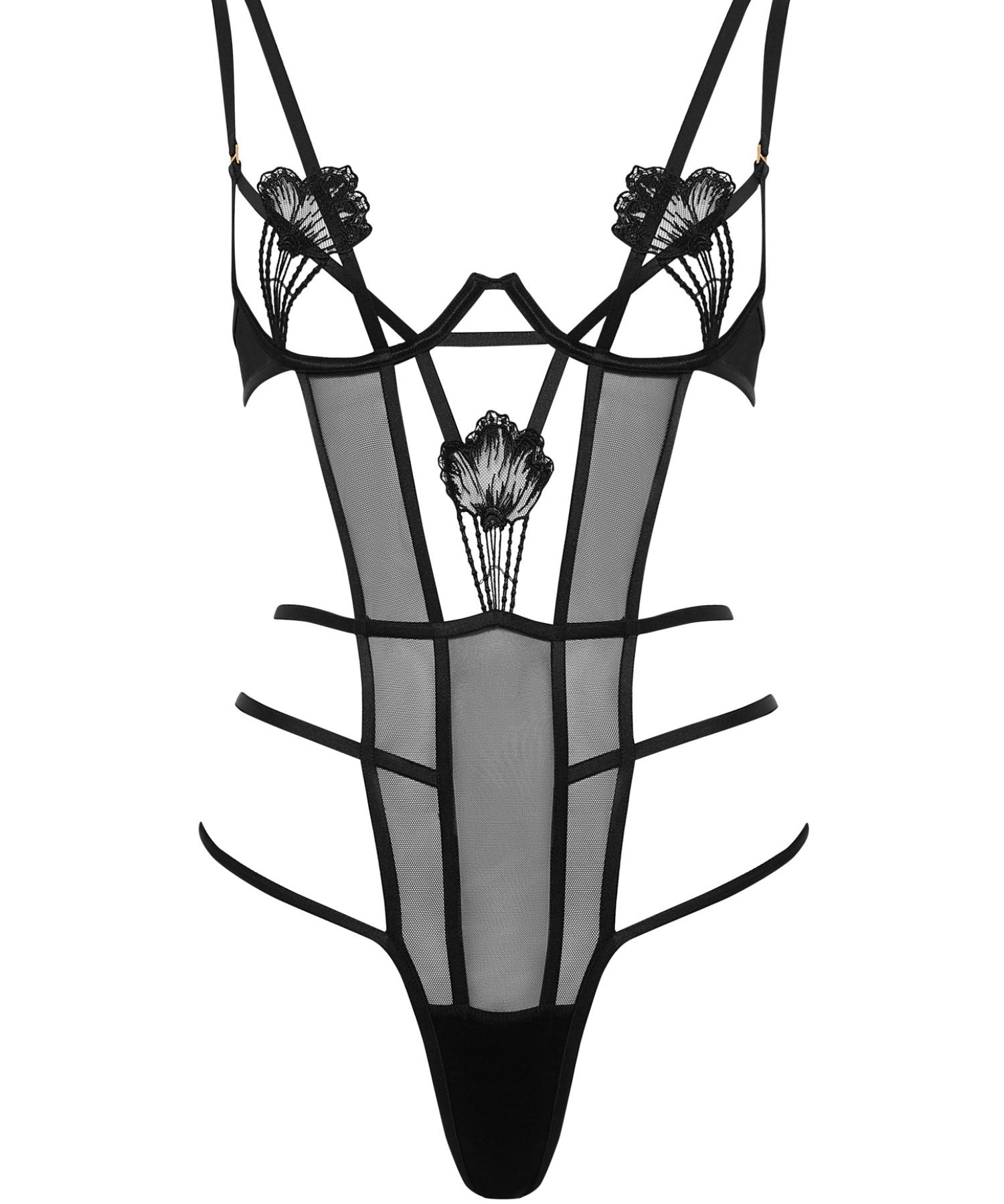 Bluebella Brigitte Wired Body (Black) | Avec Amour Lingerie